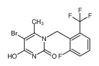 CAS 830346-48-0,5-bromo-1-(2-fluoro-6-(trifluoromethyl)benzyl)-4-hydroxy-6-methylpyrimidin-2(1H)-one