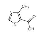 CAS 18212-21-0 Heterocyclic Compounds 4-methyl-1,2,3-thiadiazole-5-carboxylic acid