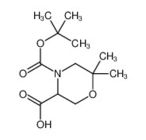 CAS 1255098-50-0 fine chemicals 4-Boc-6,6-Dimethyl-3-Morpholinecarboxylic Acid
