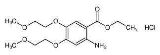 CAS 183322-17-0, Ethyl 2-amino-4,5-bis(2-methoxyethoxy)benzoate,hydrochloride, Erlotinib intermeidate