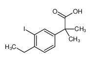 2-(4-ethyl-3-iodophenyl)-2-Methylpropanoic acid CAS 1256584-73-2