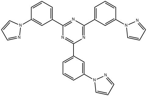 1,3,5-Triazine, 2,4,6-tris[3-(1H-pyrazol-1-yl)phenyl]- 3N-T2T,CAS 352196-01-1
