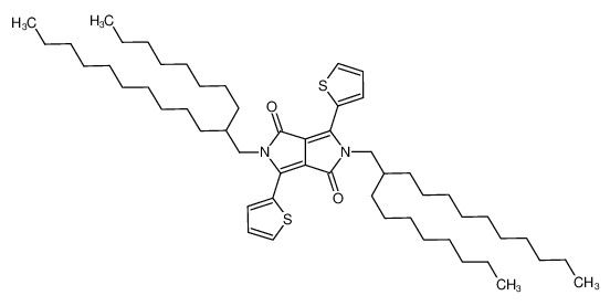 CAS 1267540-02-2。2,5-dihydro-2,5-bis(2-octyldodecyl)-3,6-di-2-thienyl-pyrrolo[3,4-c]pyrrole-1,4-dione