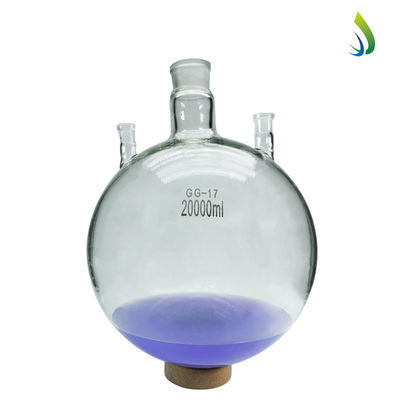 2000ml 3000ml 5000ml 3 Neck Round Bottom Boiling Flask Joint Customizable