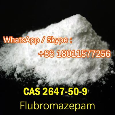 Flubromazepam CAS 2647-50-9 7-bromo-1,3-dihydro-5-(2-fluorophenyl)-2H-1,4-benzodiazepin-2-one