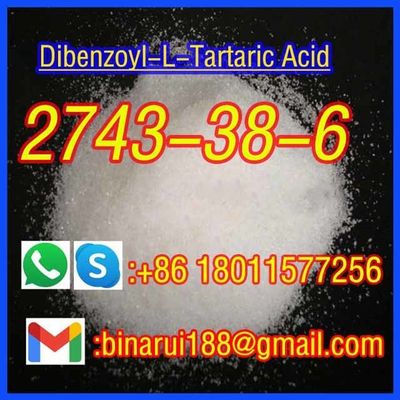 Quick Delivery Dibenzoyl-L-Tartaric Acid C18H14O8 Dibenzoyl-L-Tartaric CAS 2743-38-6